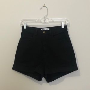 American Apparel High-Waisted Jean Shorts